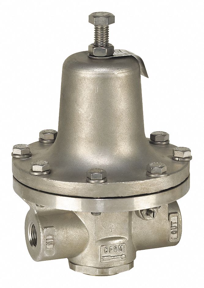 WATTS Steam Pressure Regulator, Stainless Steel, 30 to 140 psi - 36JA99