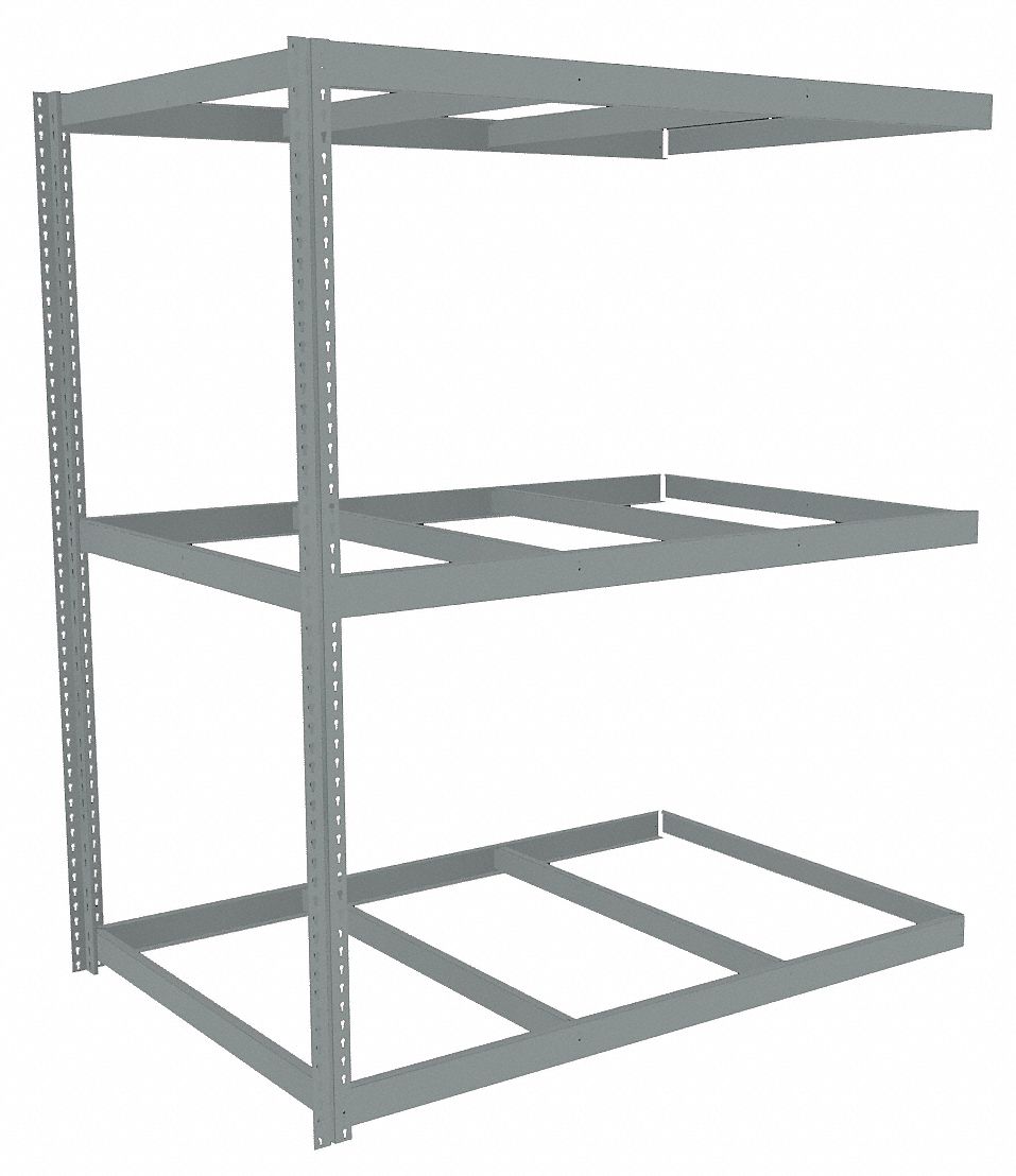 TENNSCO Boltless Shelving AddOn, HeavyDuty, 72 in x 48 in, 84 in