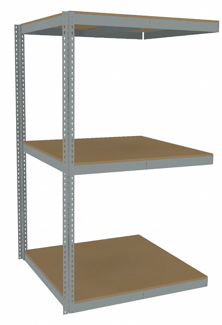 TENNSCO Boltless Shelving AddOn, HeavyDuty, 48 in x 48 in, 84 in