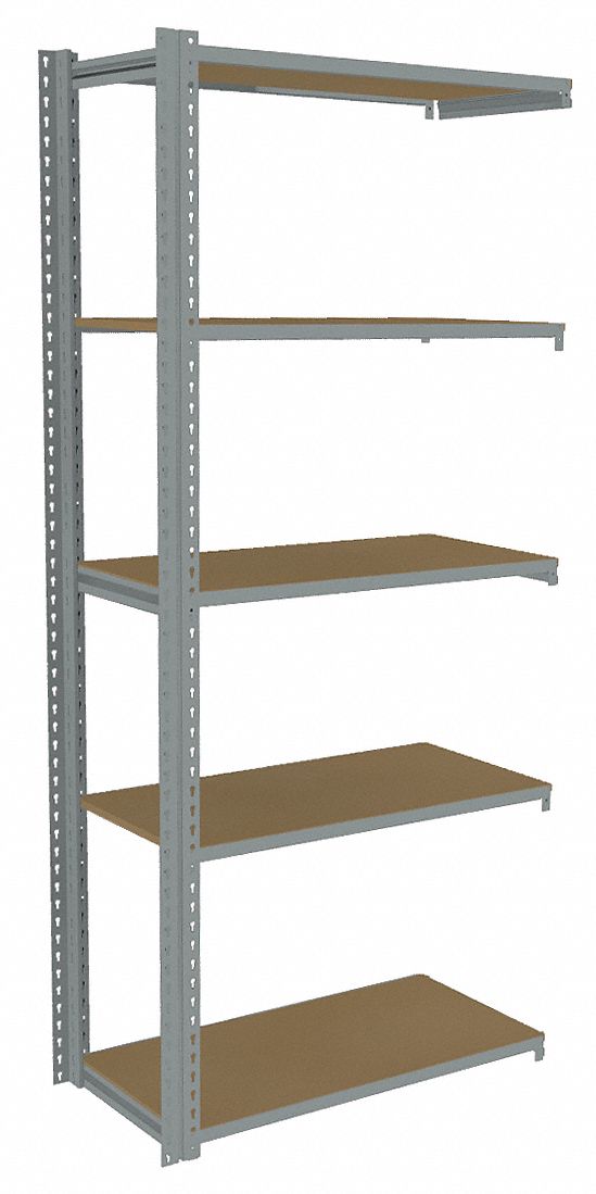 TENNSCO Boltless Shelving AddOn, LightDuty, 36 in x 18 in, 84 in