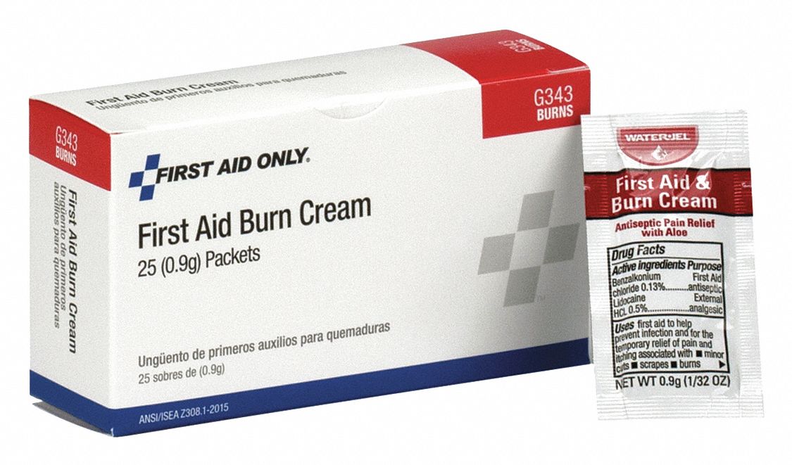 FIRST AID ONLY Burn Cream, PK25 36LF37G343 Grainger