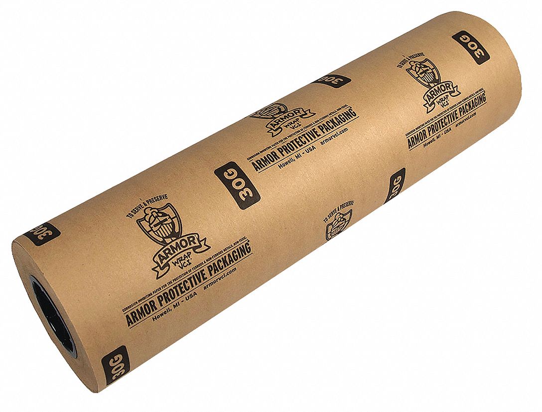 ARMOR WRAP VCI Paper. Roll. 30 lb Basis Weight. Roll Width 12 in. Roll Length 600 ft. PK 3