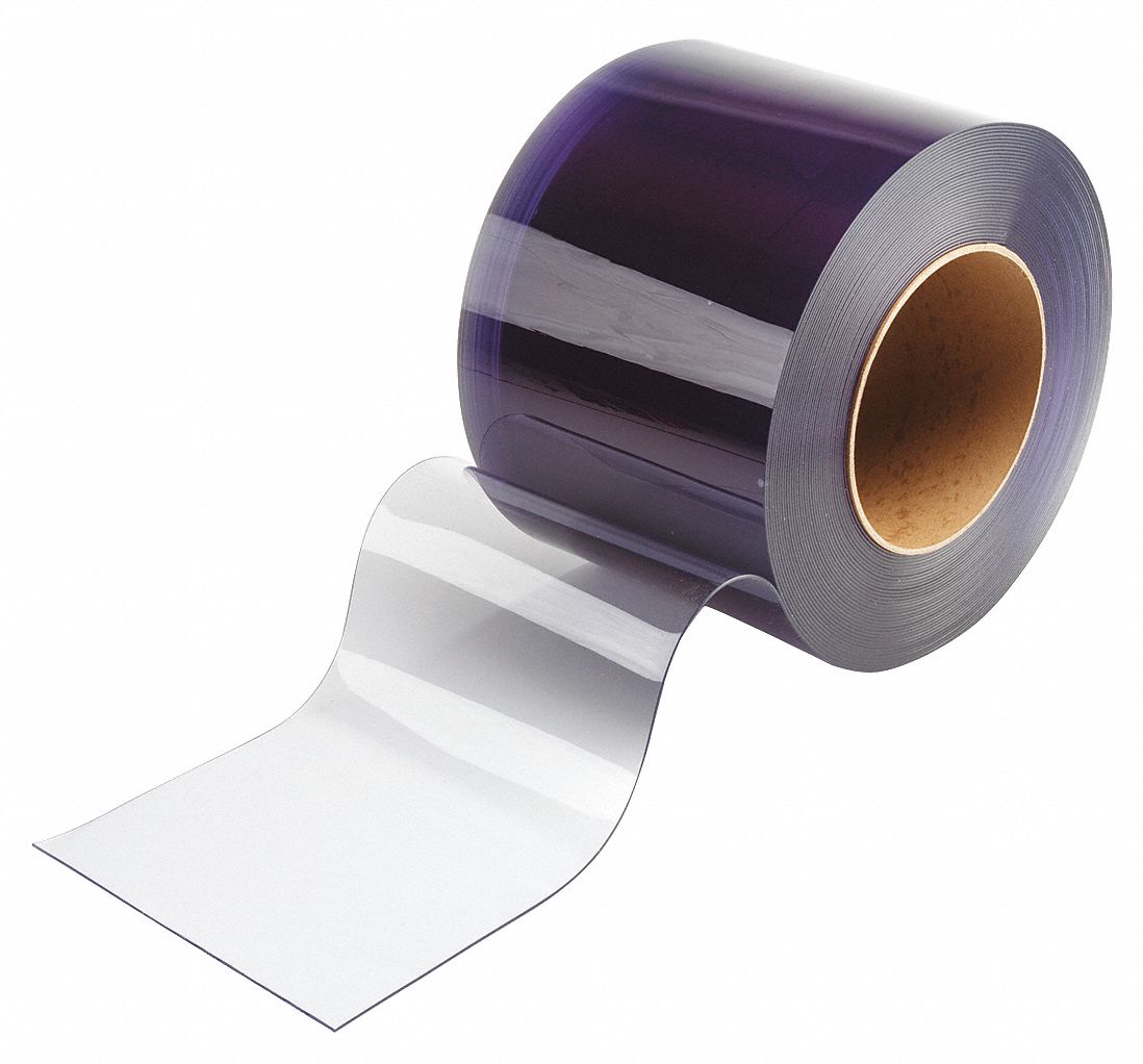 TMI Smooth PVC Replacement Strips, 12 in Strip Width, 75 ft Roll Length