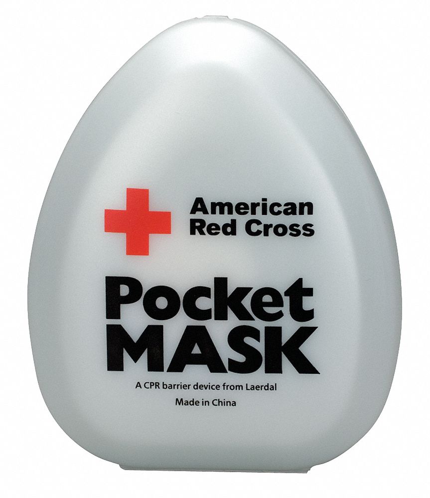 AMERICAN RED CROSS Pocket CPR Mask,Universal,Clamshell 36M338363705