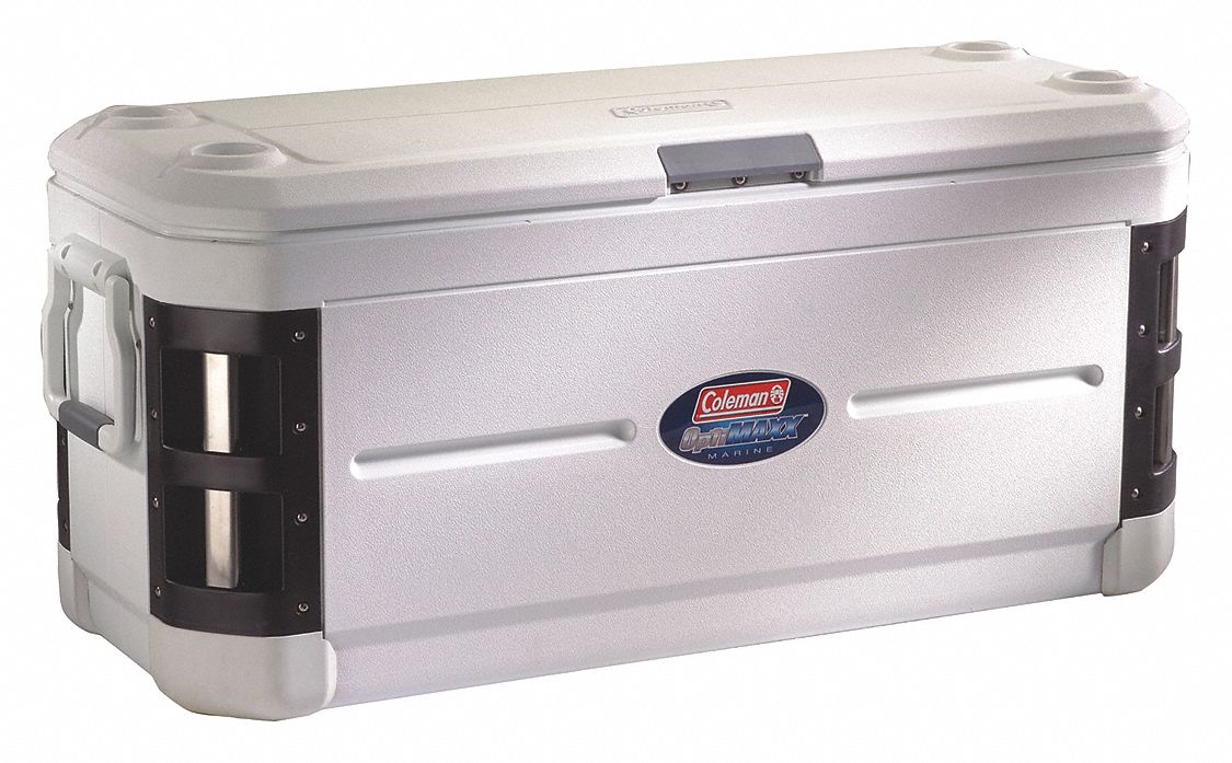 COLEMAN, 200 qt Cooler Capacity, 53 in Exterior Lg, Marine Chest Cooler