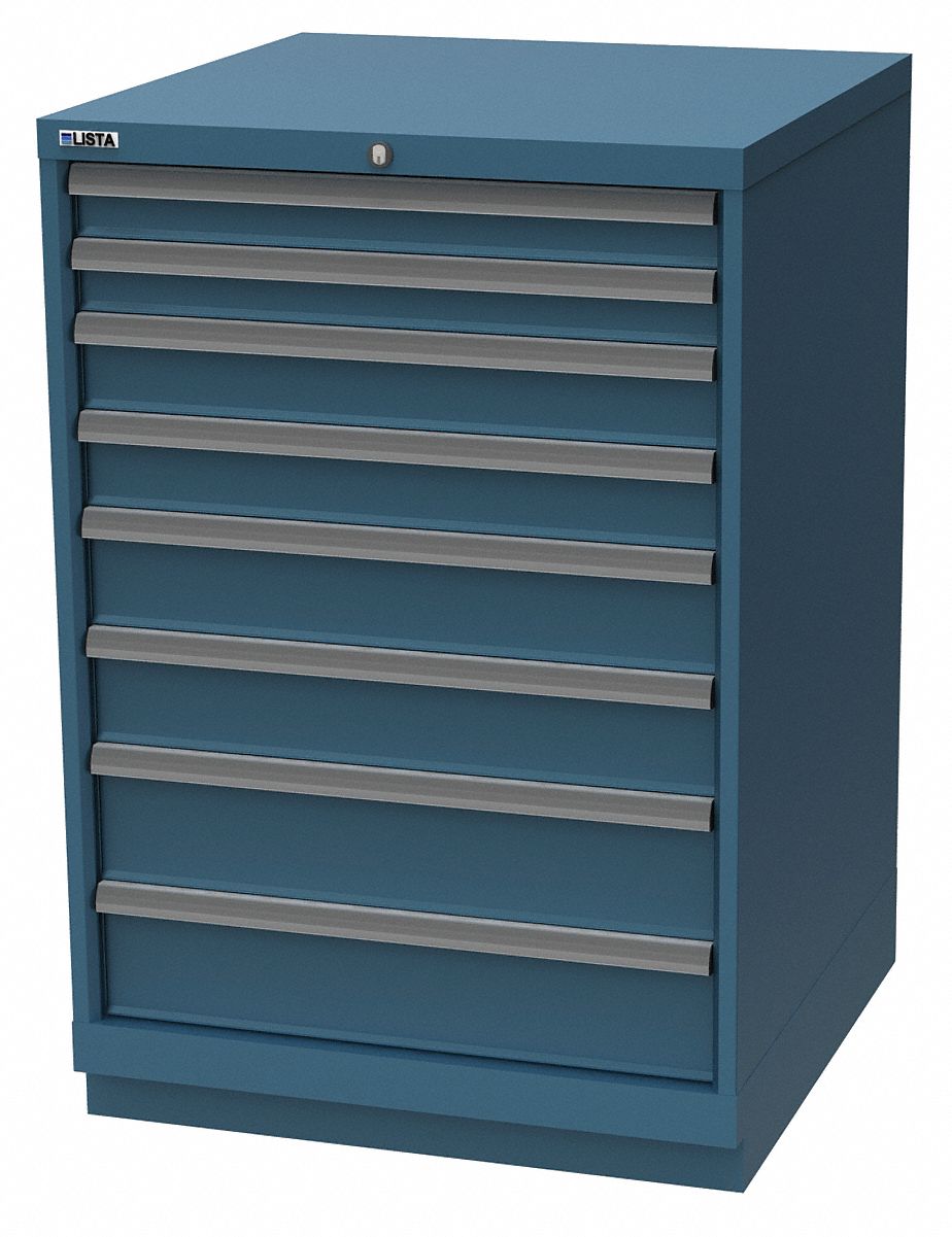 LISTA Stationary Counter Height Modular Drawer 8 Drawers, 281