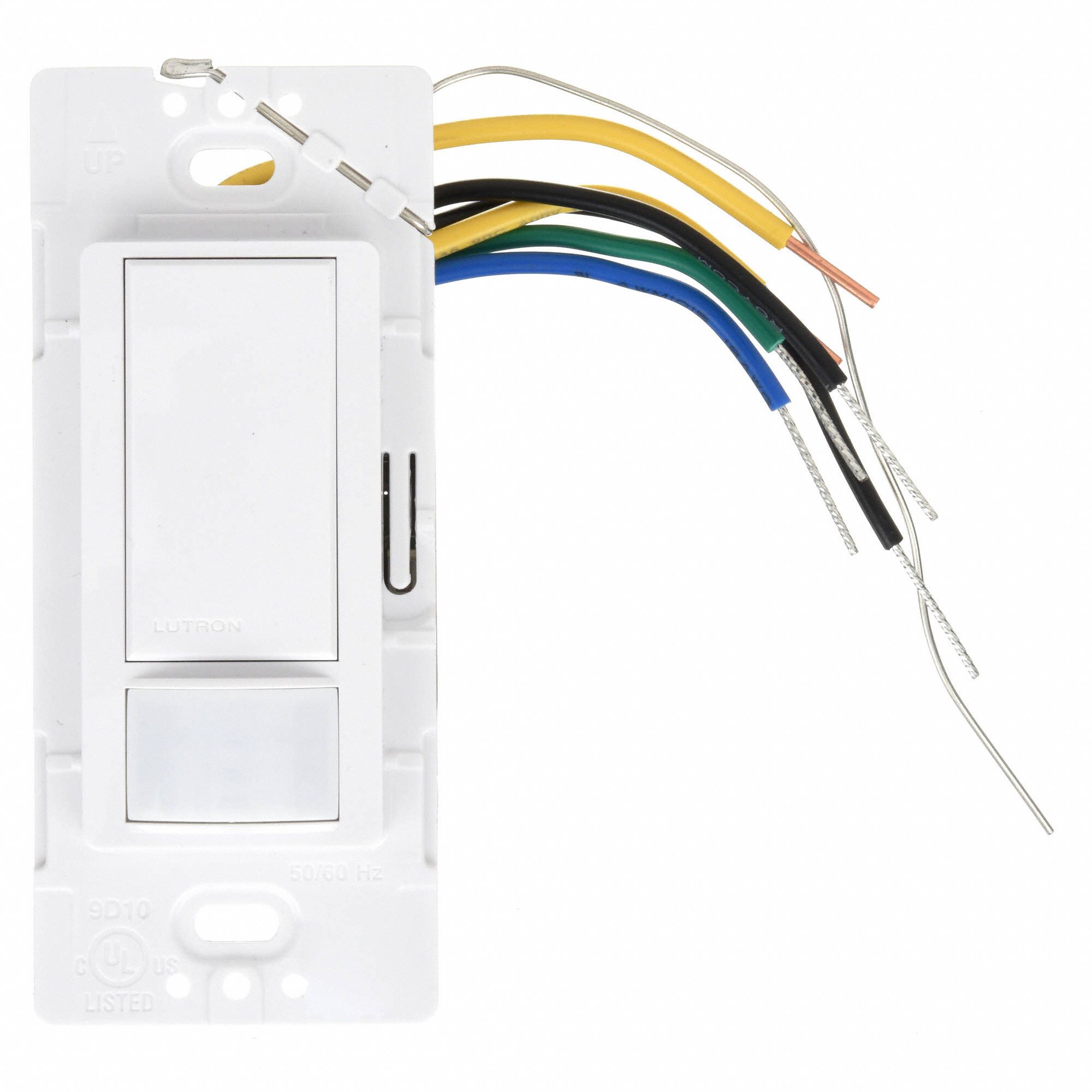 LUTRON Wall Switch Box Hard Wired Vacancy Sensor, 900 sq ft Passive