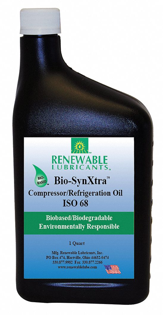 RENEWABLE LUBRICANTS 87851 Compressor Oil,1 qt,ISO 68 96523878516 eBay