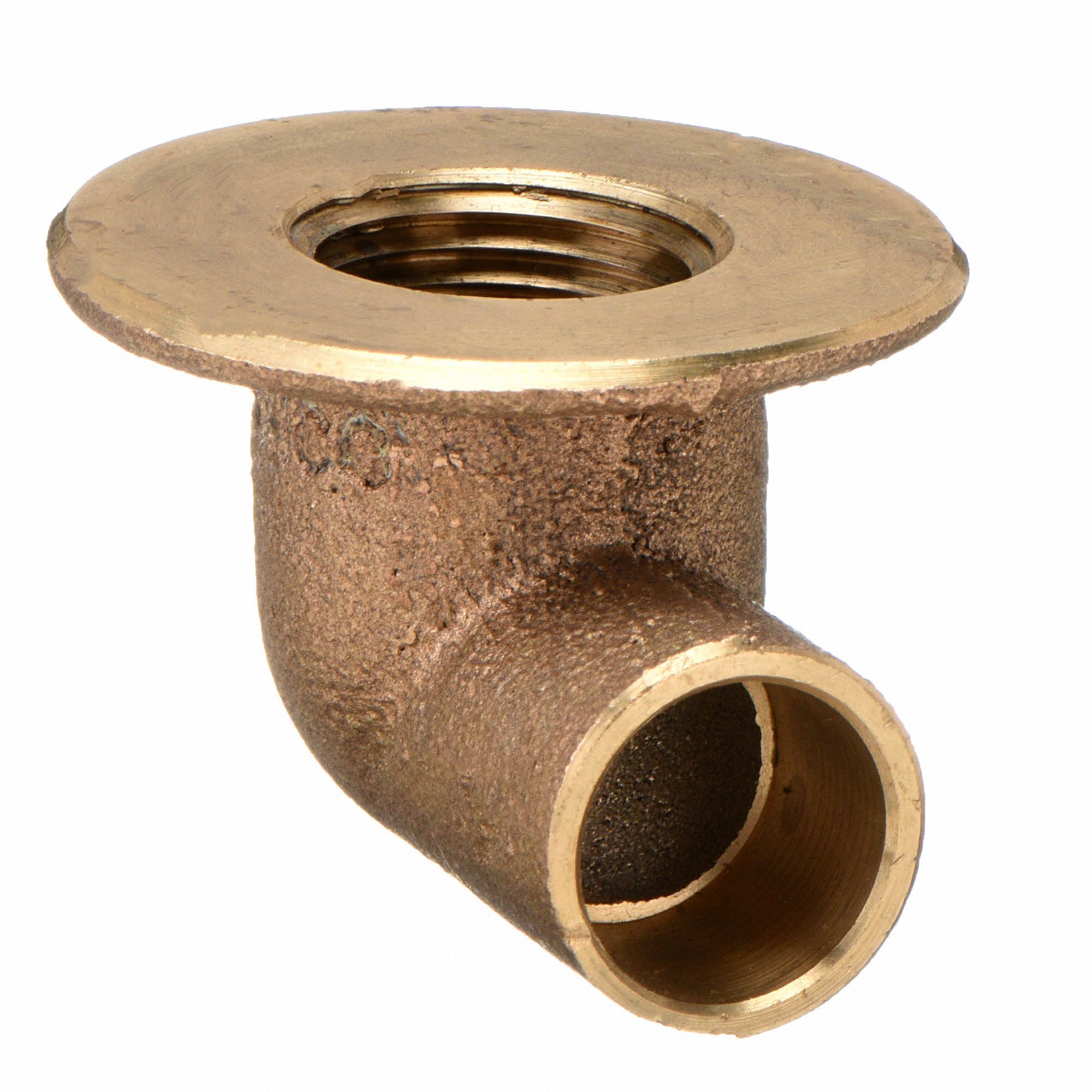 NIBCO Flanged Sink Elbow Cast Bronze, Cup x FNPT, 1/2 in Copper Tube