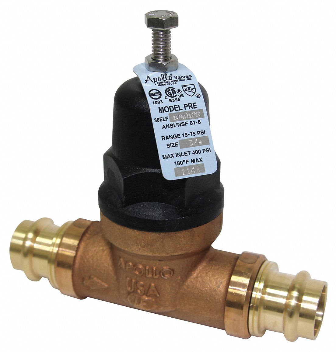 APOLLO Water Pressure Reducing Valve, High Capacity Valve