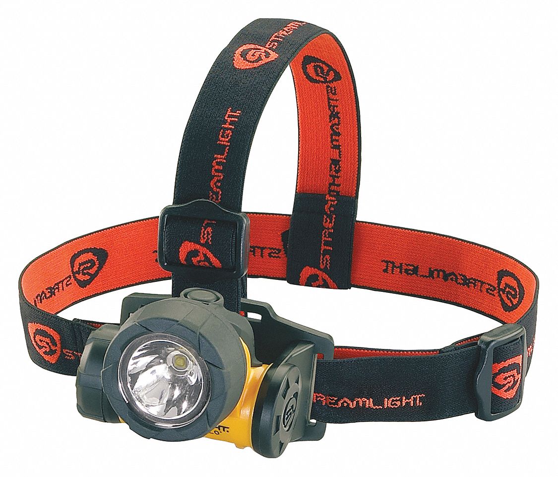 STREAMLIGHT LED Headlamp, Plastic, 50,000 hr Lamp Life, Maximum Lumens