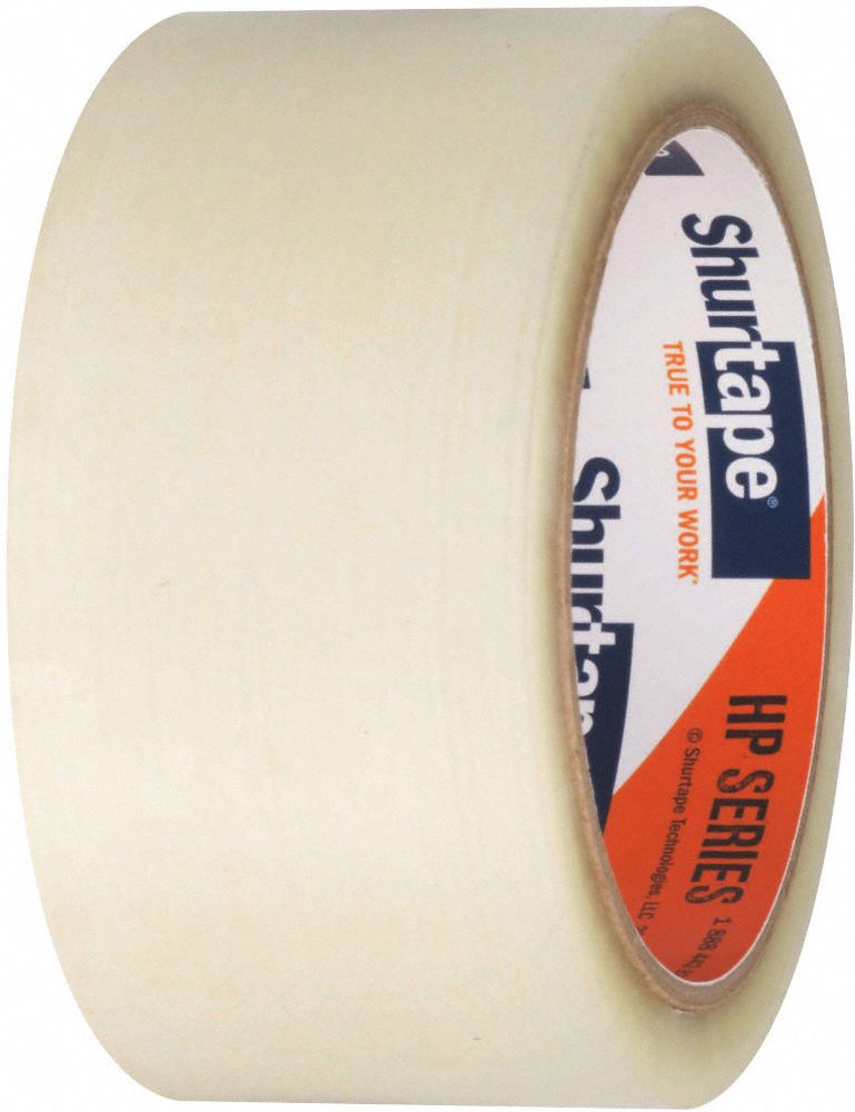 SHURTAPE Carton Sealing Tape, Clear, Rubber Tape Adhesive, Tape