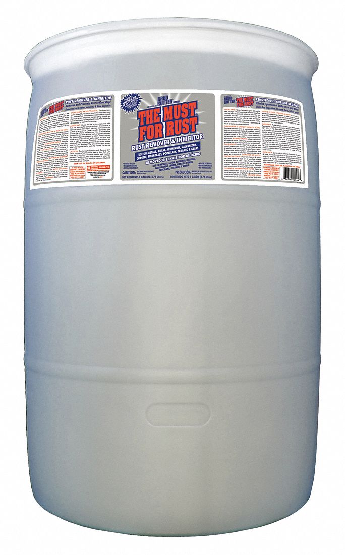 KRUD KUTTER, Drum, Ready to Use, Rust Remover and Inhibitor - 36P491