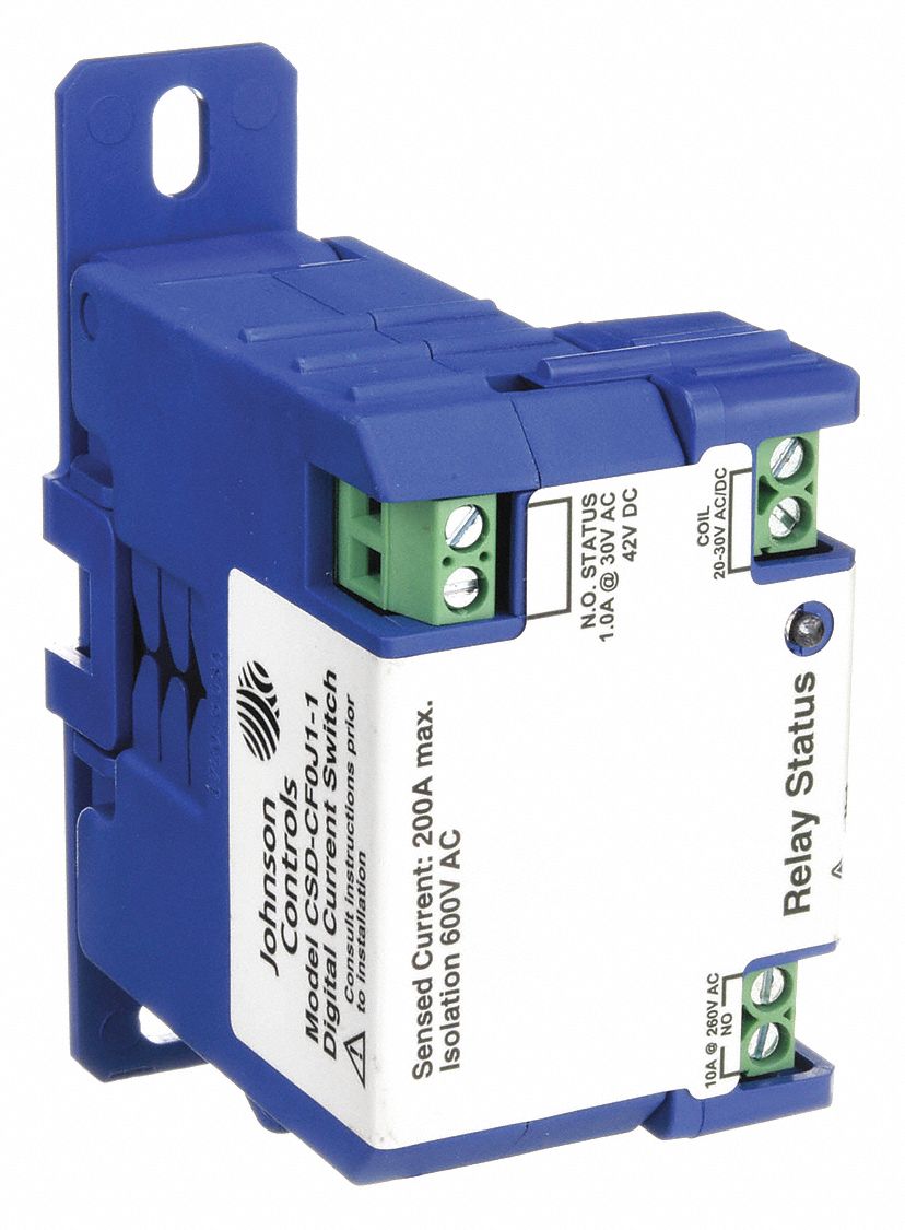 Current Sensing Relay, 24V AC Input or Control Voltage, 1.00A 30V AC