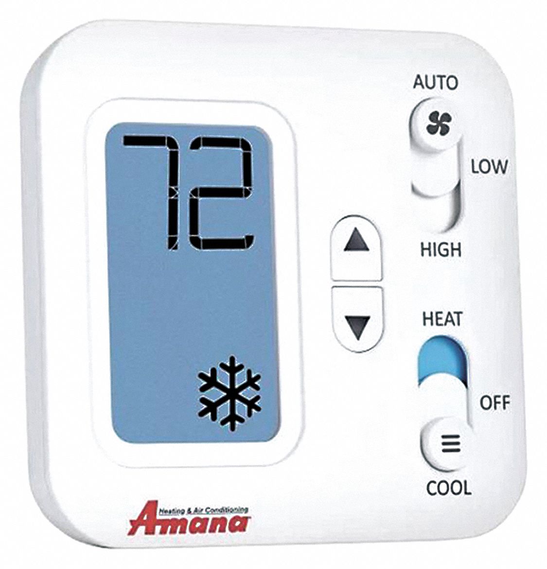AMANA Non-Programmable Thermostat, 2-Stage Heat / 1-Stage Cool or Heat