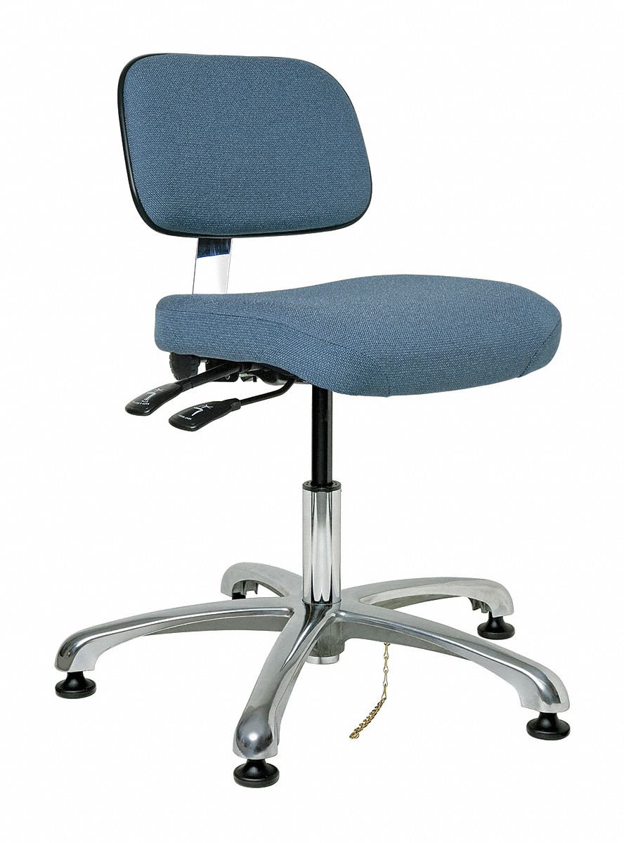 Fabric ESD Pneumatic Task Chair with 15 1/2 in to 21 in Seat Height