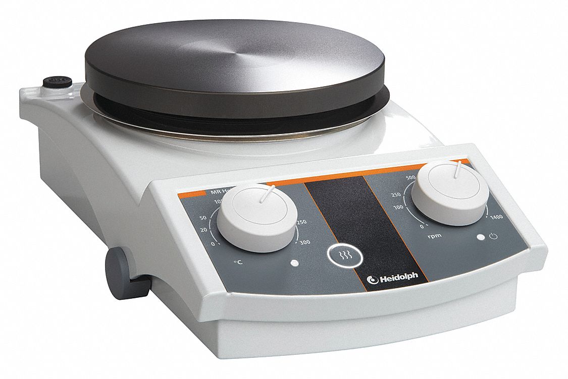 HEIDOLPH Round, Hot Plate Stirrer, Plate Dia. 145 mm, Temp. Range (C