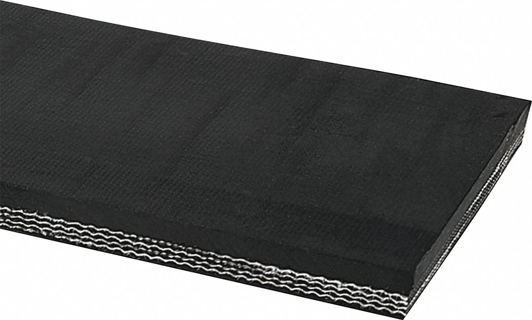 6 in Belt Wd, 9/16 in Belt Thick, HeavyDuty MultiPly Conveyor Belt 36RR742002681506 Grainger
