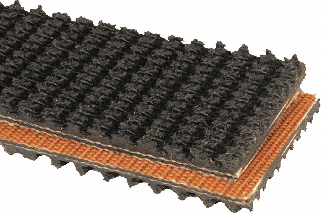 8 in Belt Wd, 9/32 in Belt Thick, HighGrip MultiPly Conveyor Belt 36RV302010430108 Grainger