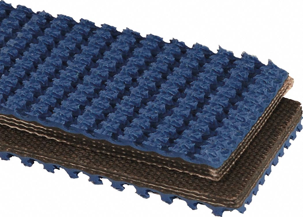 10 in Belt Wd, 5/16 in Belt Thick, HighGrip MultiPly Conveyor Belt