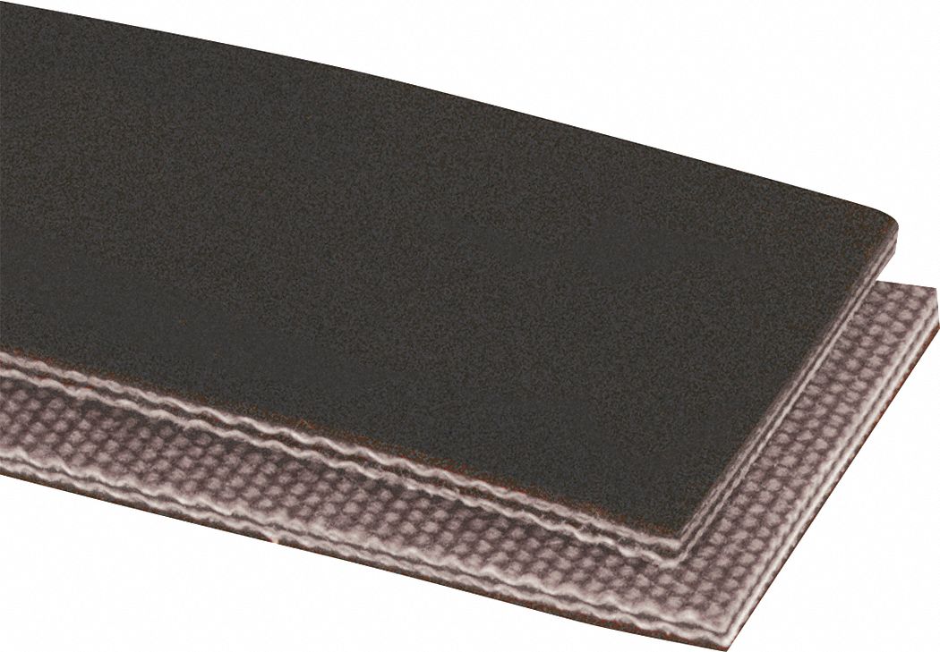 8 in Belt Wd, 9/64 in Belt Thick, OilResistant MultiPly Conveyor Belt 36TF582010414408
