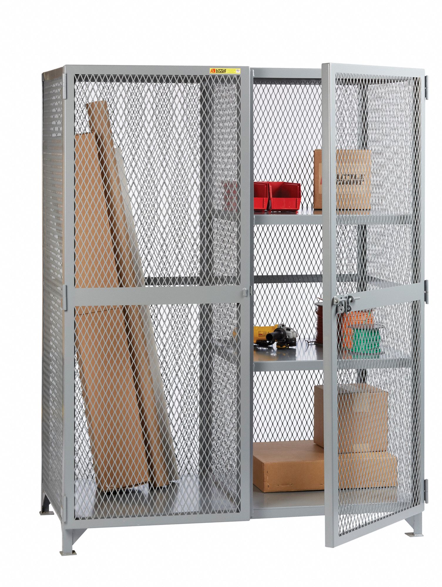 LITTLE GIANT Bulk Storage Locker 61 in x 27 in x 78 in, 2 Fixed