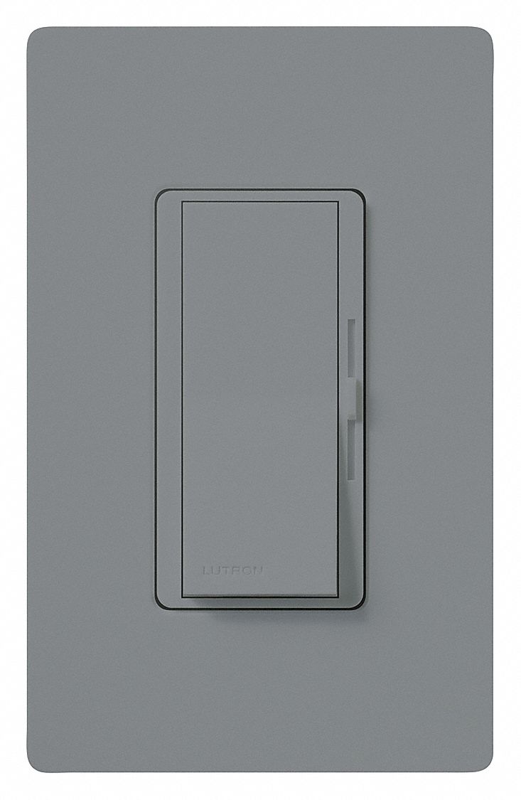 LUTRON Lighting Dimmer Fluorescent/LED, Hard Wired, 1Pole, 3Way, 1