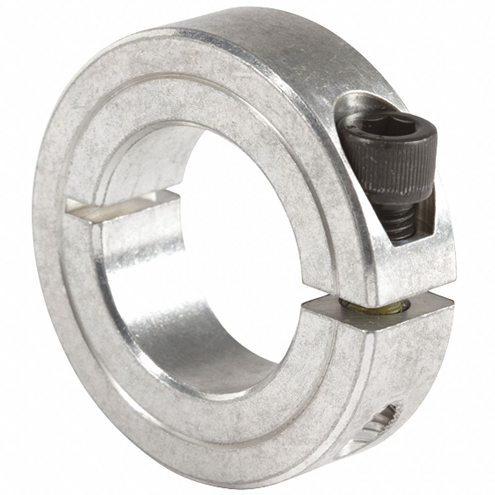 CLIMAX METAL PRODUCTS Shaft Collar Inch, 1 Piece Clamp, Plain Bore, 3/