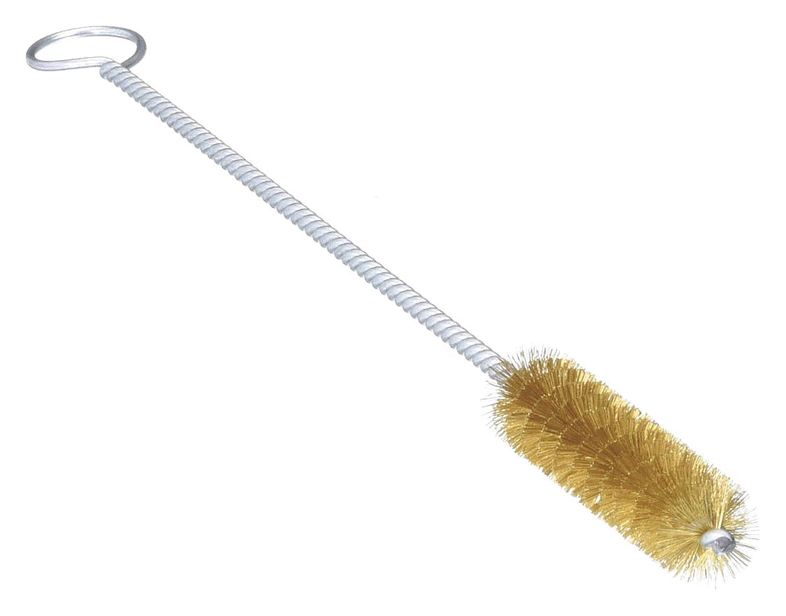 SCHAEFER BRUSH, Straight Handle, Stainless Steel Bristle, Tube and Pipe Brush 36XD1601008GS