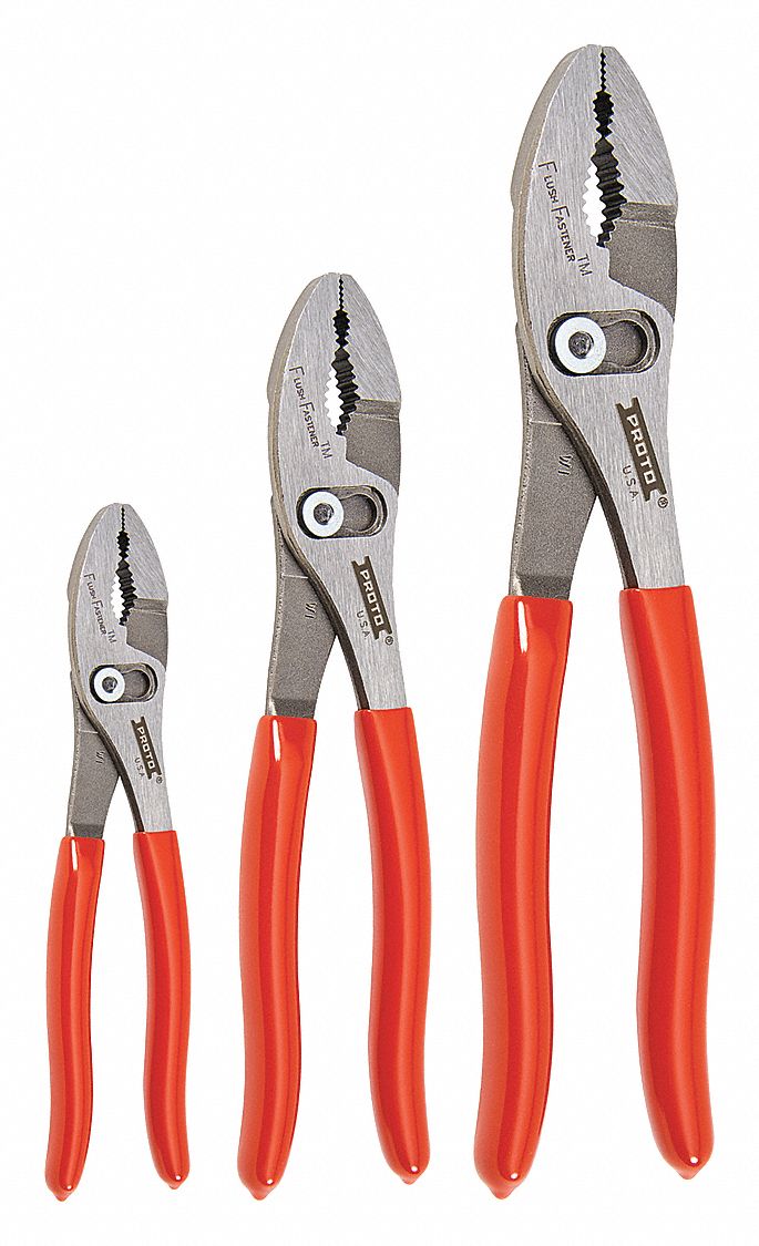 PROTO Pliers Set, 3 pcs., Ergonomic - 36XE18|J276XLS - Grainger