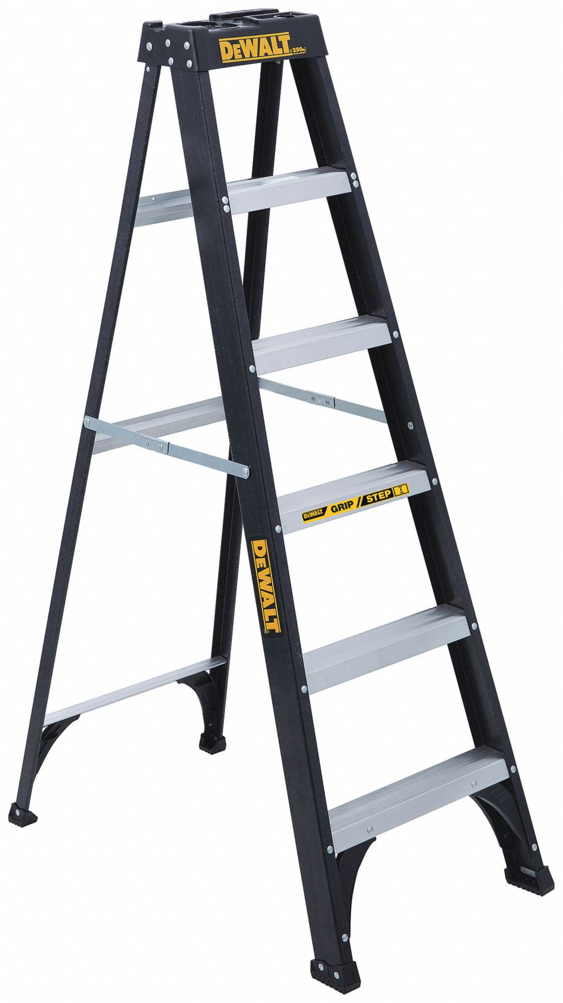 DEWALT, 6 ft Ladder Ht, 5 Steps, Stepladder 36Y404DXL311006 Grainger