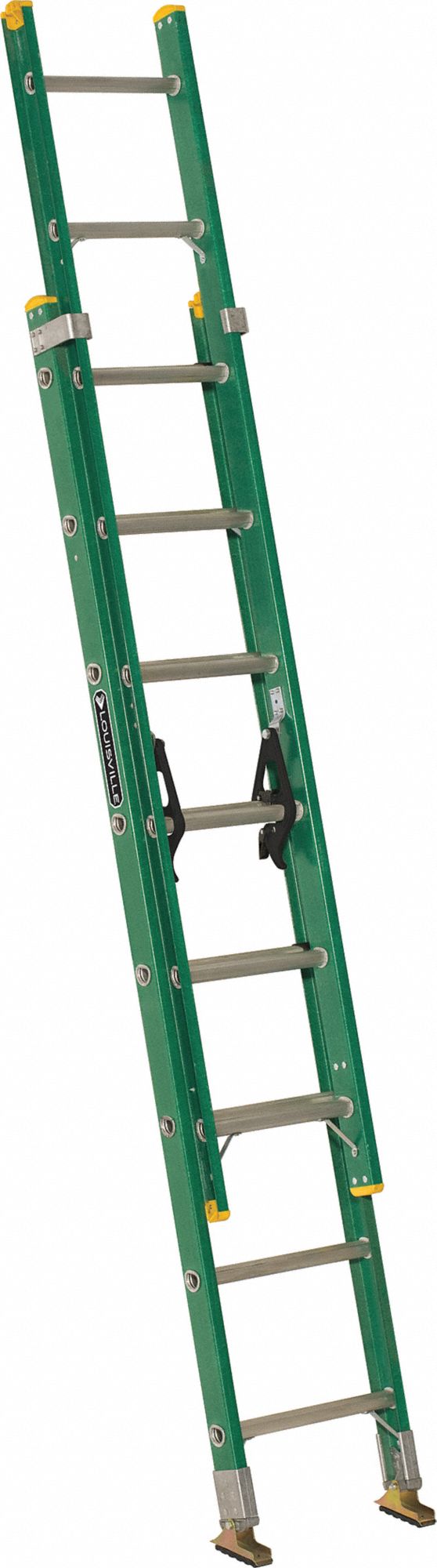 LOUISVILLE, 16 ft Industry Ladder Size, 13 ft Extended Ladder Ht