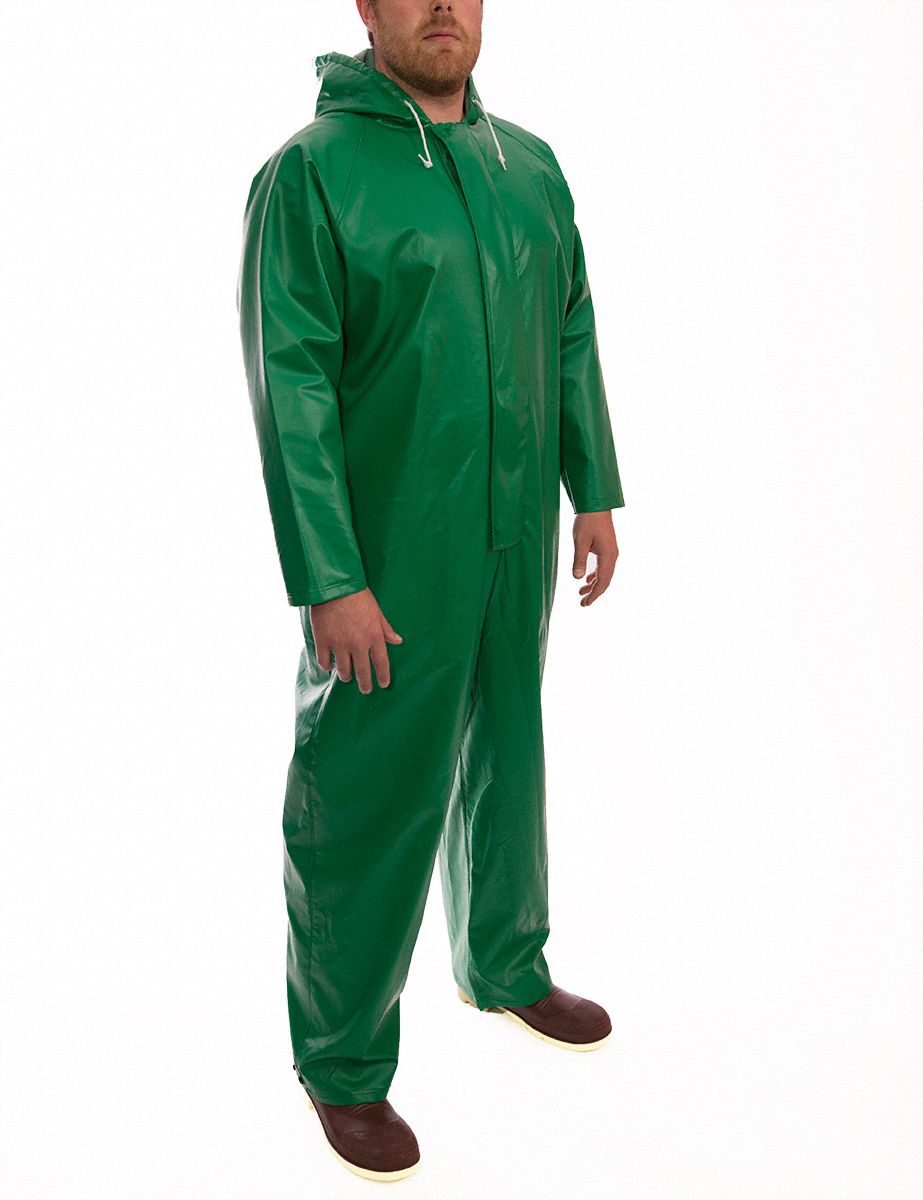 TINGLEY FR Coverall Rain Suit, Green, XL 9JWR0V41108 Grainger
