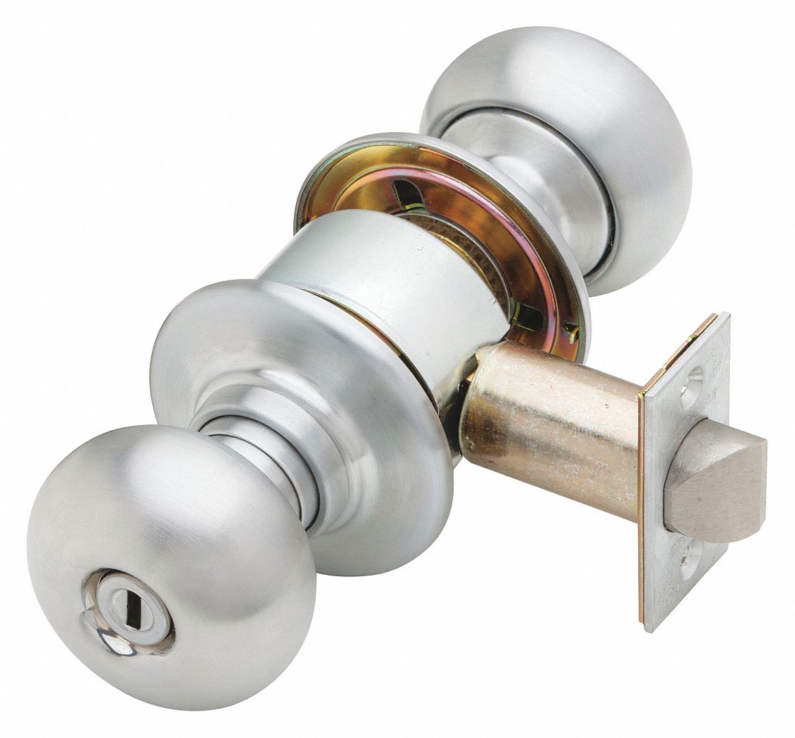 SCHLAGE Heavy Duty Privacy DSeries Knob Lockset, Satin Chrome Finish