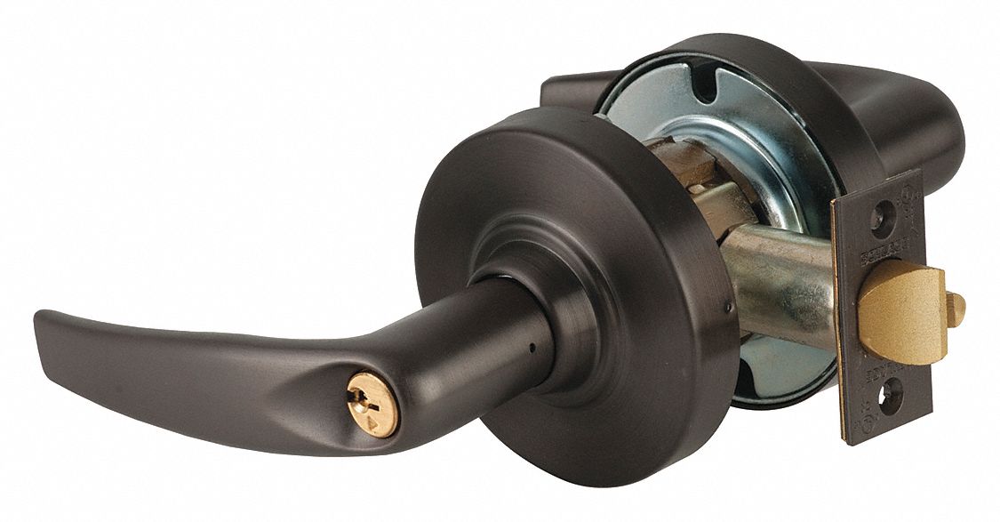 SCHLAGE, Storeroom Lever Locksets, Bronze, Door Lockset 36Z342ND80PD