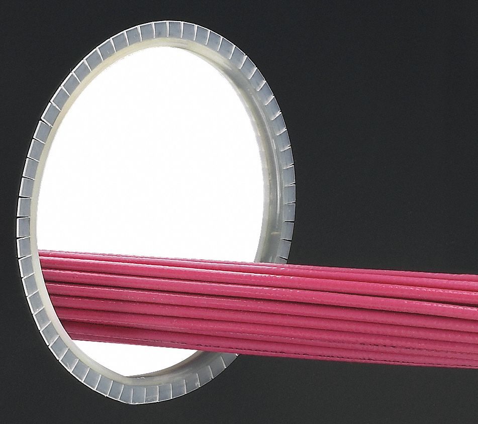 PANDUIT Grommet Edging, Grommet Style Slotted, Length 100 ft, Adhesive