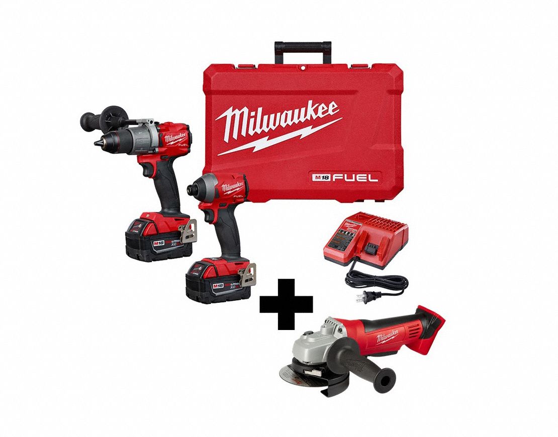 MILWAUKEE M18 Fuel Hammer Drill, Impact Driver Kit 380FJ4299722
