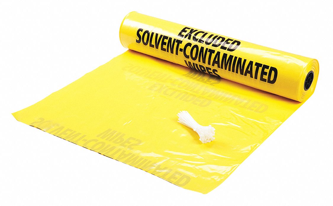 PIG, 55 gal Capacity, 38 in x 65 in, Polyethylene Disposal Bags