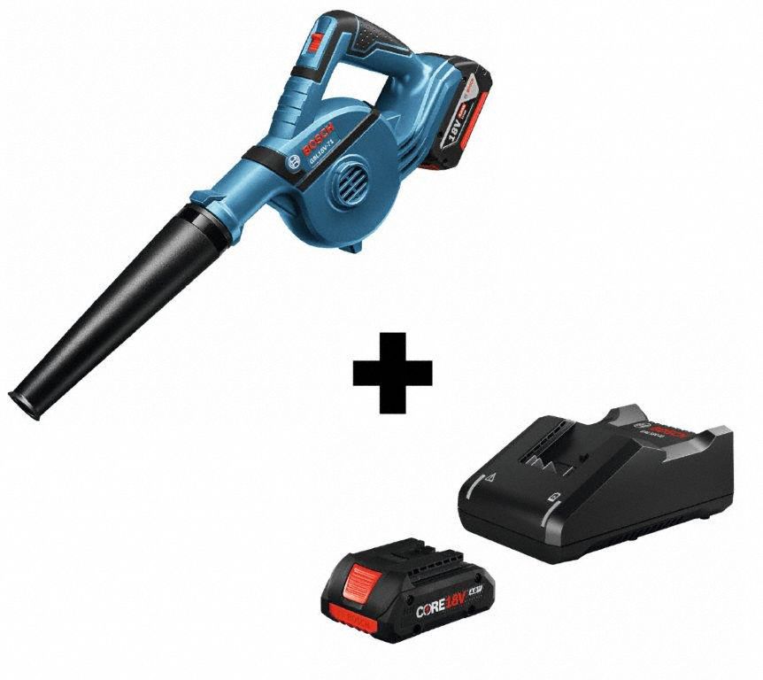 BOSCH, CORE18V®, 4.0 Ah, BatteryPowered Handheld Leaf Blower Kit