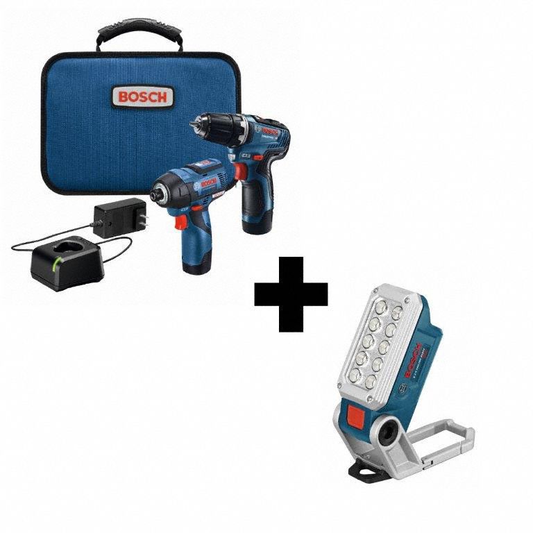BOSCH, 12 V Volt, 3 Tools, Cordless Tool Combination Kit, 12V 381RW4