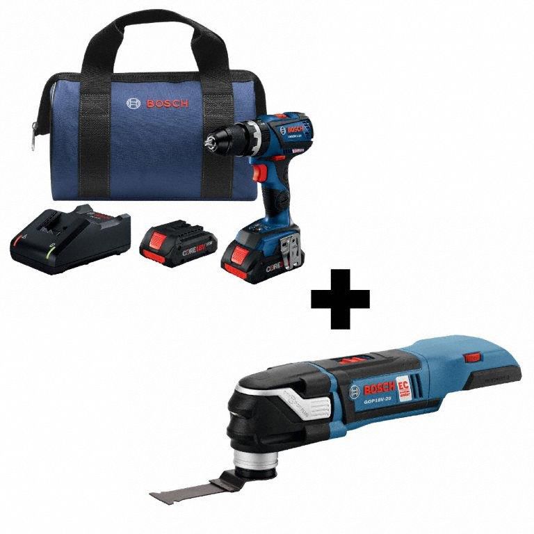 BOSCH OscillatingStarlockPlus, Cordless Tool Combination Kit, 18V, 18V