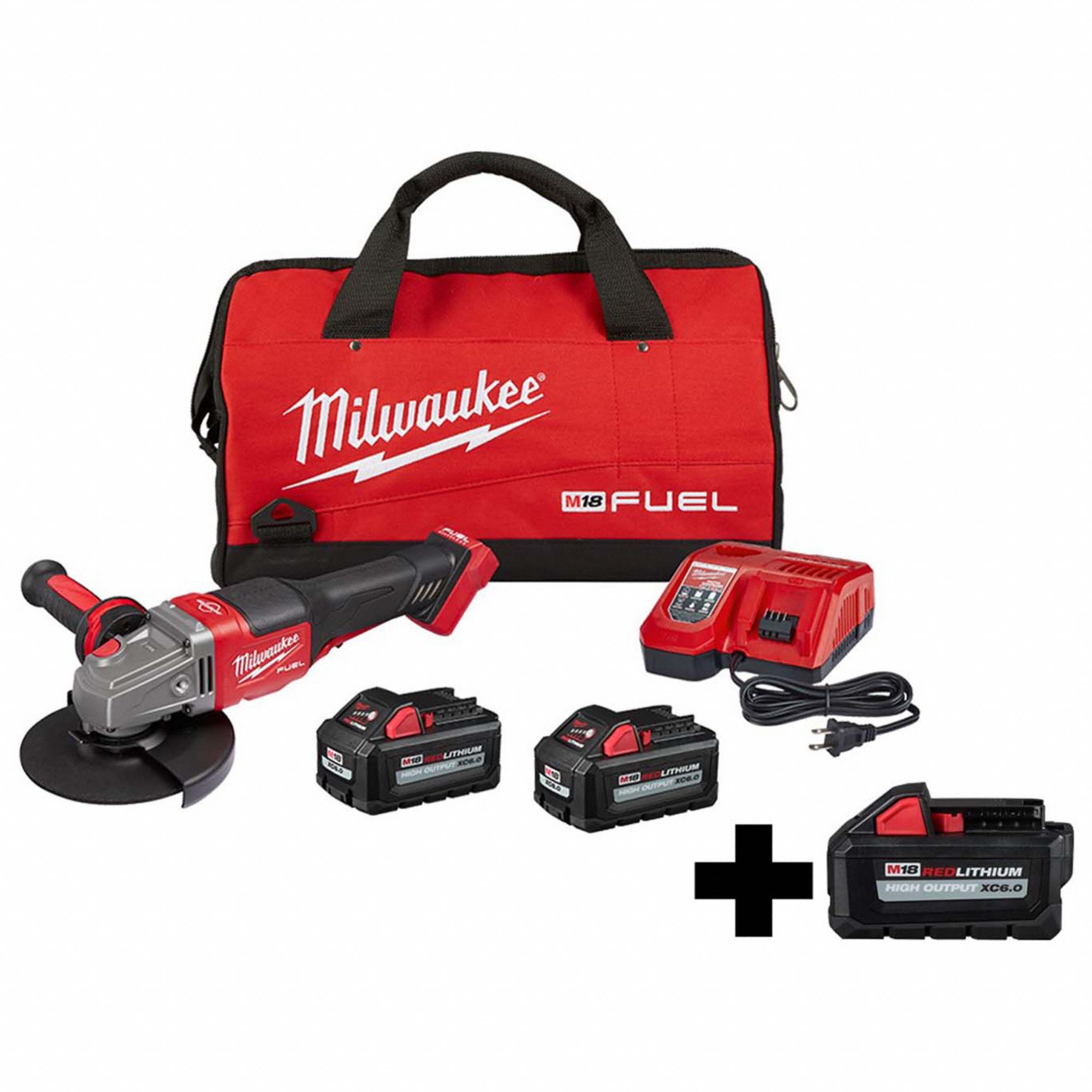 MILWAUKEE Cordless, Grinder Kit, 6 in Wheel Diameter, 18V DC 384NT5298022 48111865 Grainger