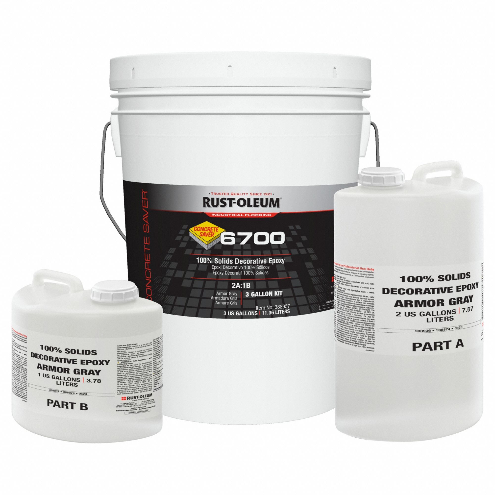RUSTOLEUM, Epoxy, 2 Components, Epoxy Coating 811R98388957 Grainger