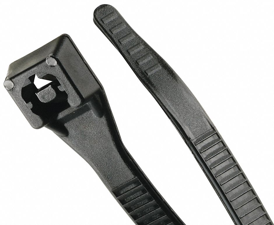 GARDNER BENDER, Cable Tie,Xtreme,11",50 lb.,Black,PK100 388D3546