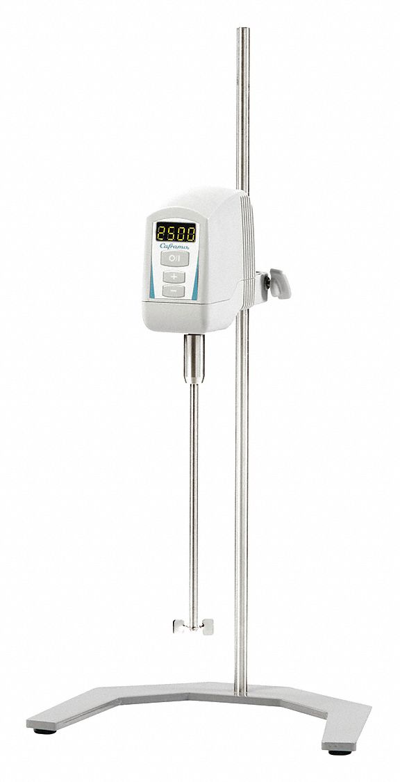 50 to 2500 rpm Op Speed, 2 L Volume, Overhead Mixer 38C828BDC250