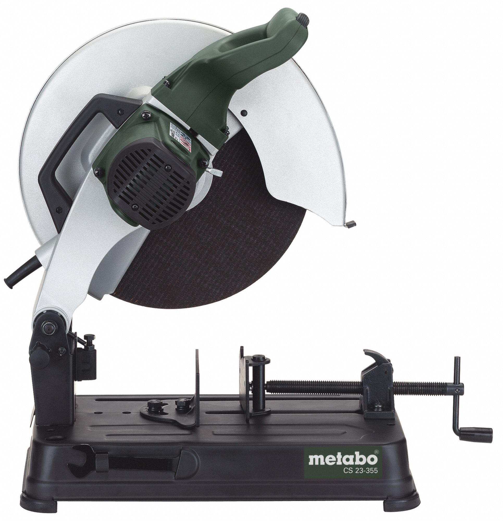 METABO Chop Saw, 14 in Blade Dia., 4,100 RPM Max. Blade Speed, 1 in