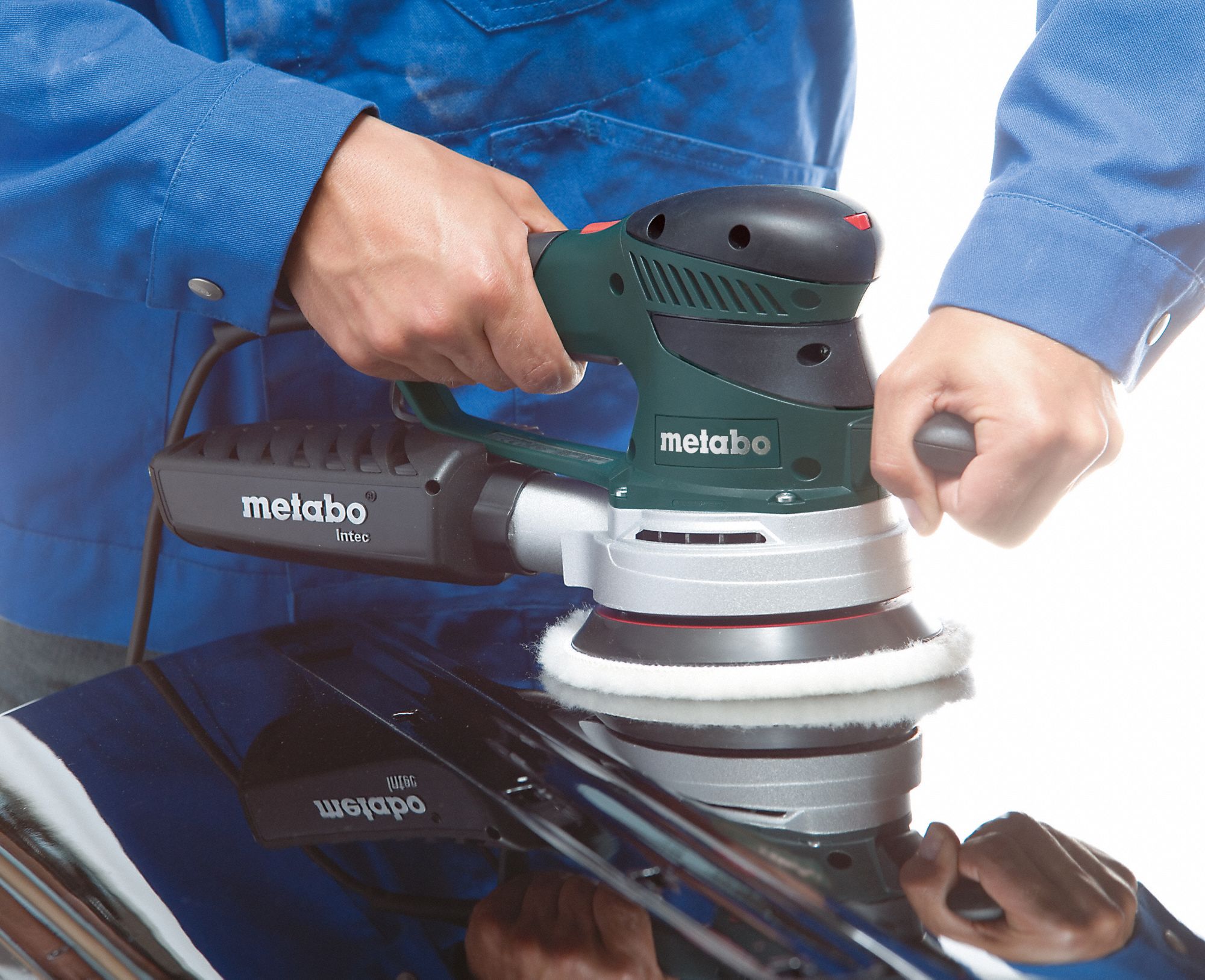 METABO Random Orbital Sander, Corded, HookandLoop, 6 in Pad Size, 3.4