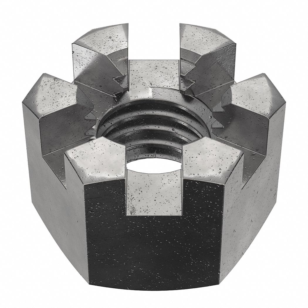 Slotted Castle, M8-1.25 Thread Size, Castle Nut - 38DH78|M12000.080.