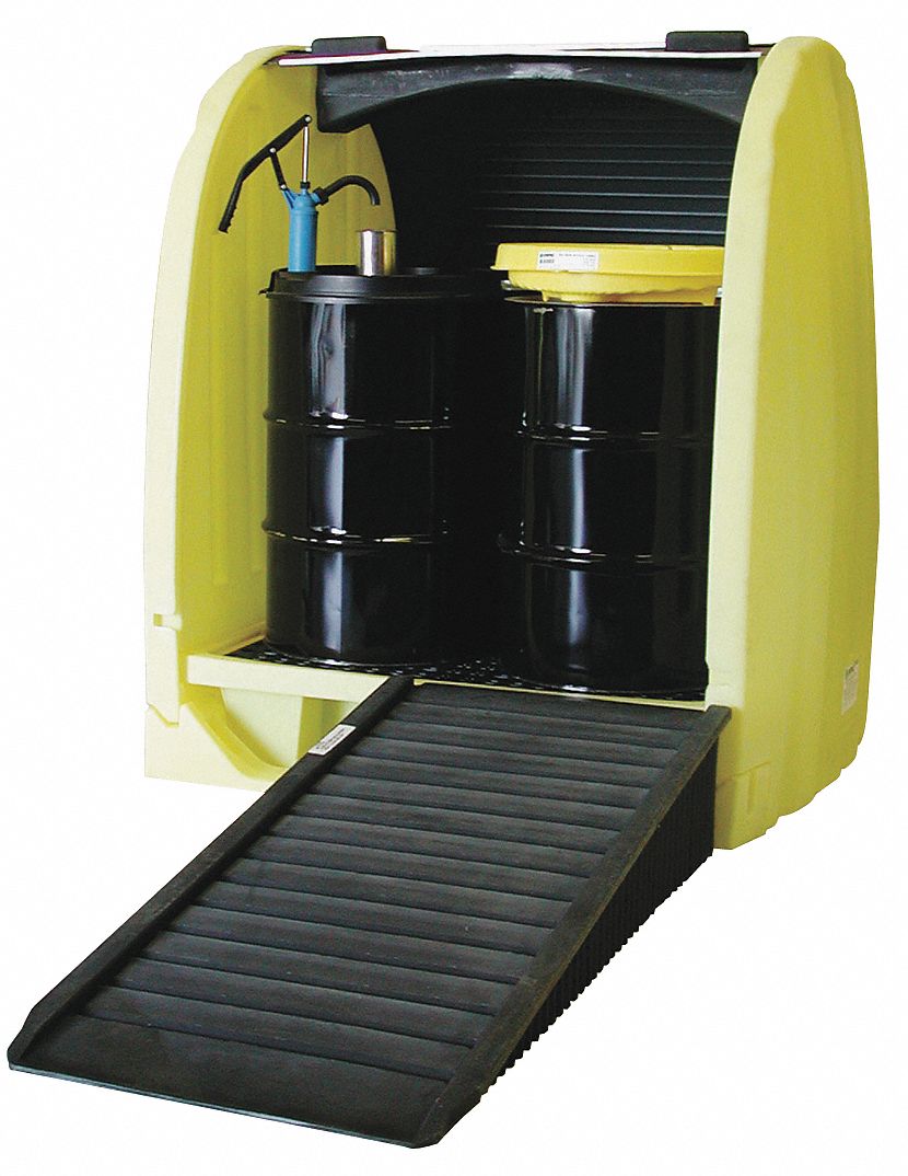 ENPAC Spill Containment Pallets, Covered, 66 gal Spill Capacity, 3,000