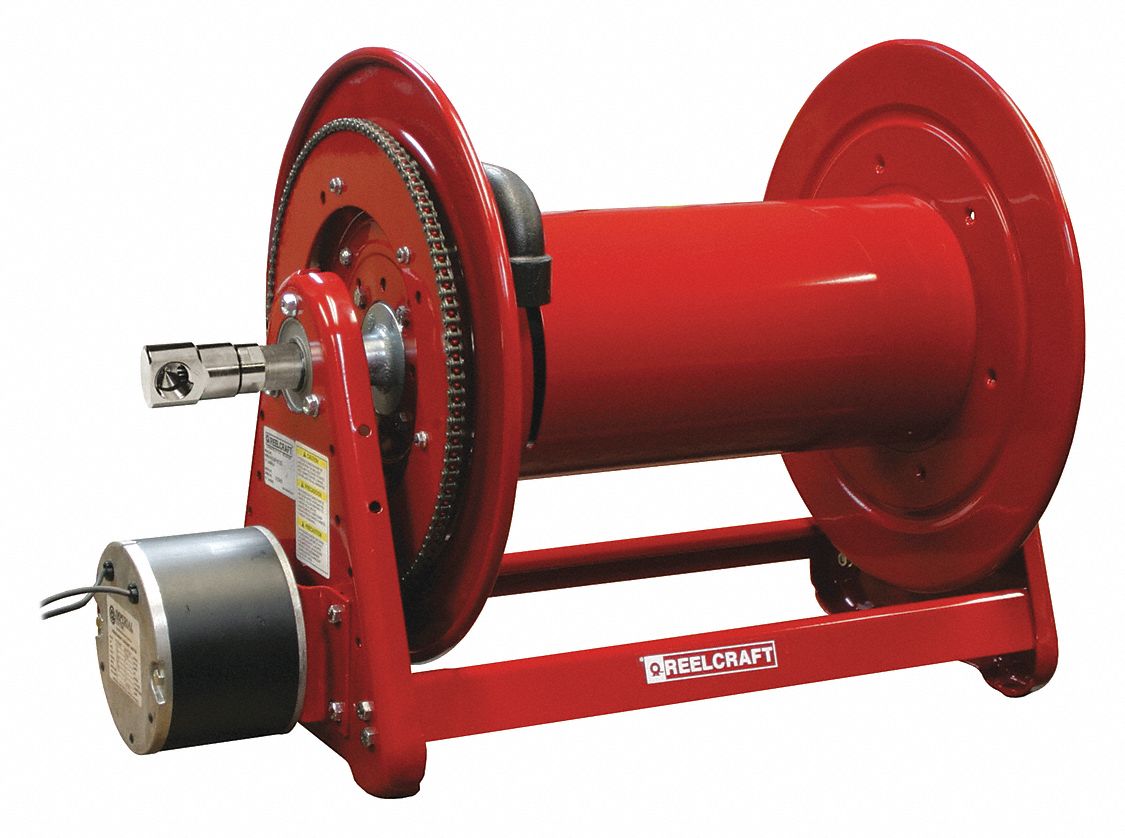 REELCRAFT Electric Motor Driven Hose Reel, Motor Voltage 12 V DC, 3,000